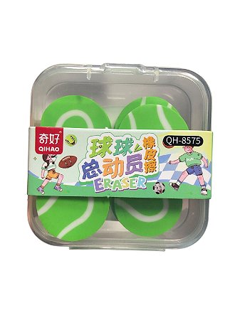 Kit de Borracha Escolar 10 unidades - Bola de Tenis
