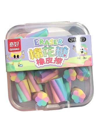Kit de Borracha Escolar 20 unidades - Marshmallow
