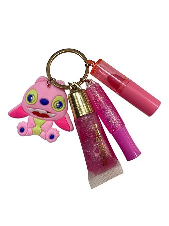 Trio de Gloss Com Chaveiro - Angel