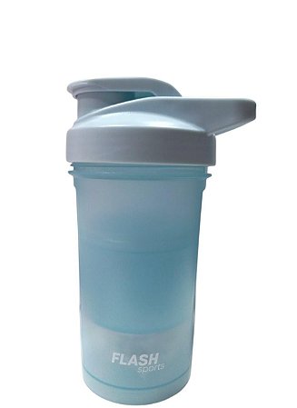 Coqueteleira Flash Sport 650ML - Azul