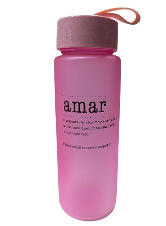 Garrafa Amar - 500ml - Rosa