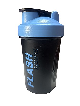 Coqueteleira Preta com azul claro - 500ml