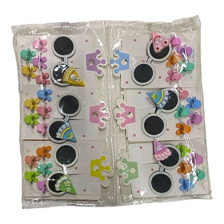 Pacote com 12 Cartelas de Presilhas - M5