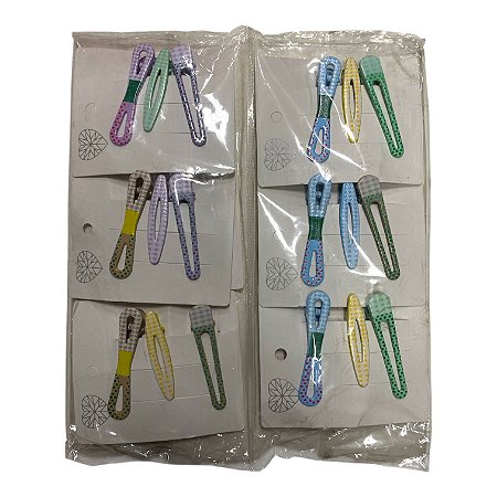Pacote com 12 Cartelas de Presilhas - M8
