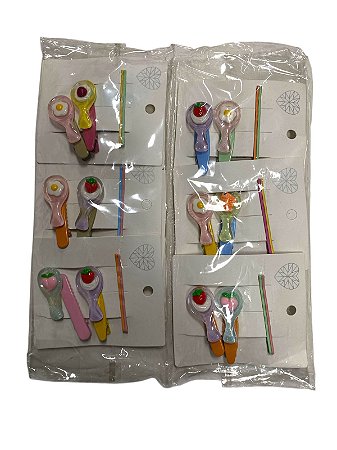 Pacote com 12 Cartelas de Presilhas - M31