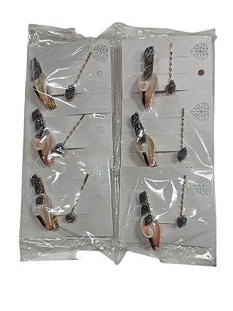 Pacote com 12 Cartelas de Presilhas - M41