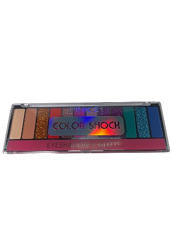 Paleta de Sombra Color Shock Cor 01 - Pink 21