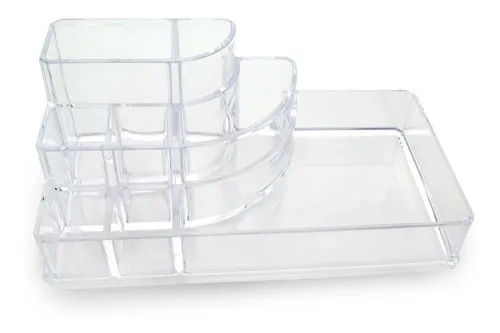 Bandeja Organizadora Acrílico - Platina