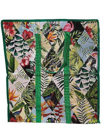 Sacola de Compras - Folhas e Flores