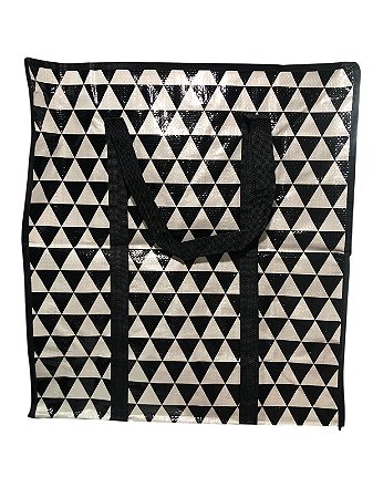 Sacola de Compras - Triângulo Preto e Branco