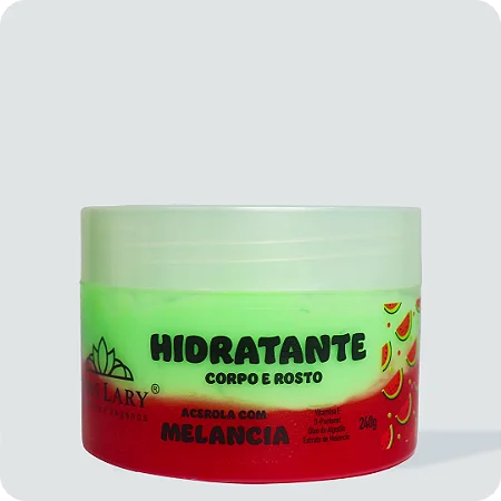 Hidratante Corpo e Rosto - Acerola com Melancia - Miss Lary