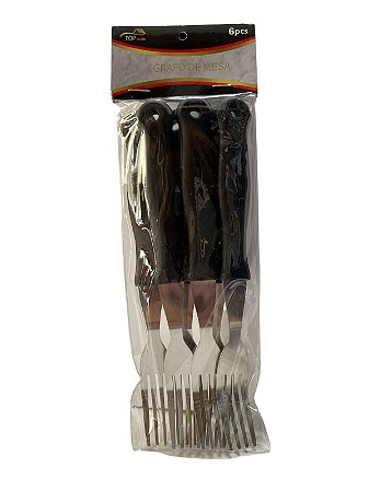 Kit Garfo 6 Peças - Preto