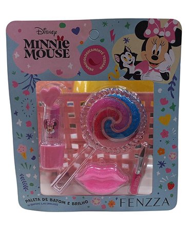 Paleta de Batom e Brilho - Minnie - Fenzza 043