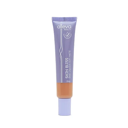 Base Líquida Matte Skin Bliss Cor 12 - Alleva