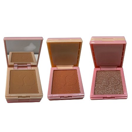 Trio de Pó Compacto, Iluminador e Blush- Cor 03 - Toque Special
