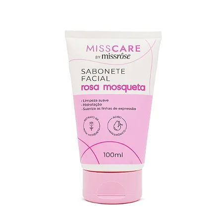 Sabonete Facial Rosa Mosqueta 100ml - Miss Rôse