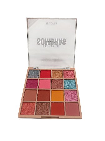 Paleta de sombras 16 Cores | Cor M2 - Miss Rose