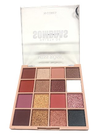 Paleta de sombras 16 Cores | Cor M3 - Miss Rose