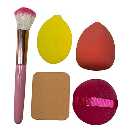 Pincel + Esponjas na Necessaire