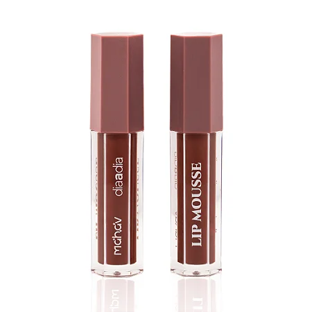 Batom Líquido Lip Mousse Cor Brownie - Mahav