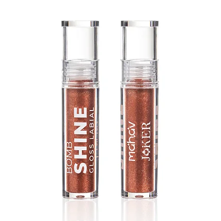 Gloss Labial Bomb Shine Joker Cor Star Brown - Mahav