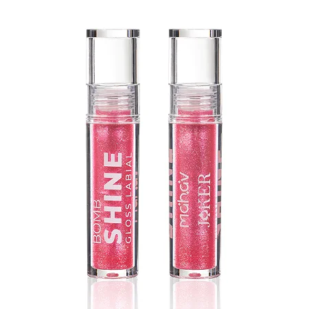 Gloss Labial Bomb Shine Joker Cor Rosa Radiante - Mahav
