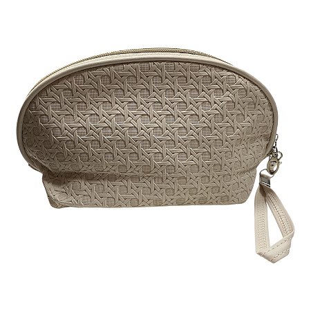 Necessaire Oval | Texturizada - Branca