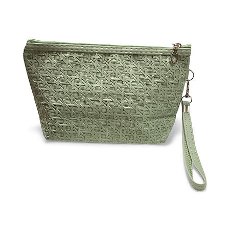 Necessaire Retangular | Texturizada - Verde agua