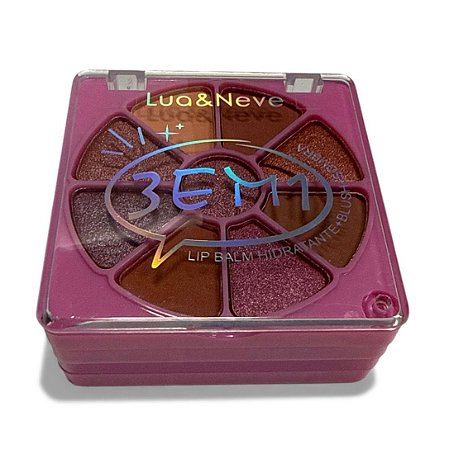 Blush, Sombra e Lip Balm | Cor 01 - Lua e Neve