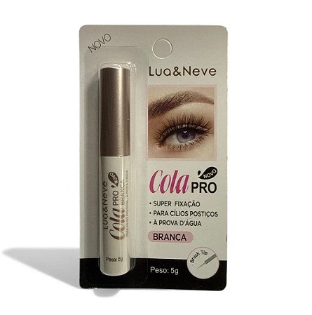 Cola Para Cílios Postiços Prp | Branca - Lua e Neve