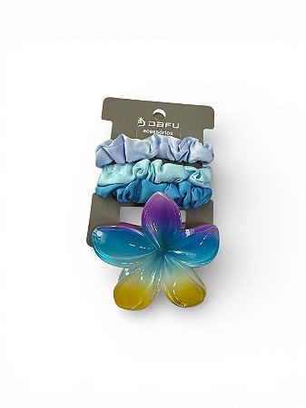 KIT DE CABELO M12 - AZUL COM AMARELO