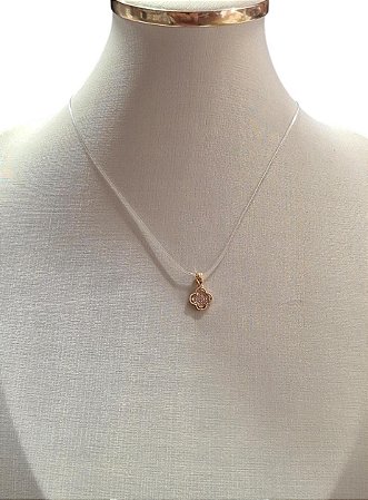 COLAR FIO DE NILON DOURADO - HJ20