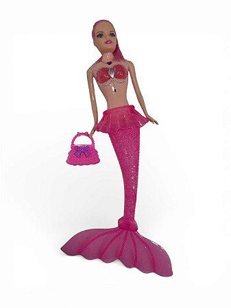 Boneca Sereia - Rosa