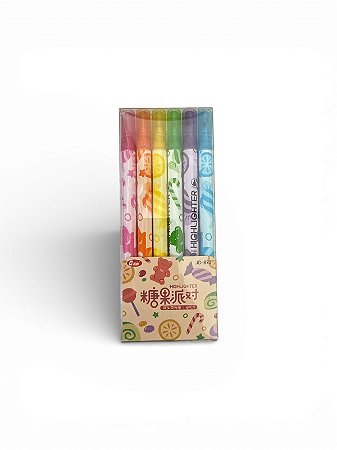 Marca Texto Duplo 6 Unidades - JD873