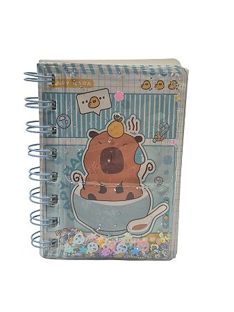 Mini Caderno - Capivara Com Colher