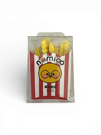 Kit de Borracha Batata Frita | Vermelha - 8 unidades