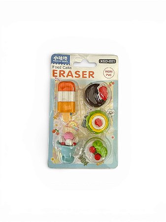 Kit de Borracha Cake - Branco e Verde