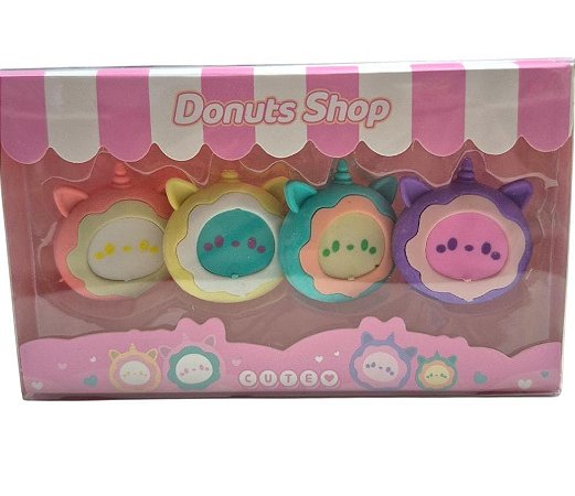 Kit de Borrachas Ice Cream Cute Bichinho