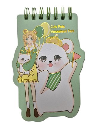 Mini Caderno - Menina Verde