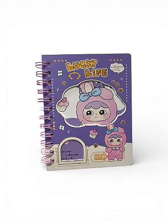 Mini Caderno Lucky Life - Lilás