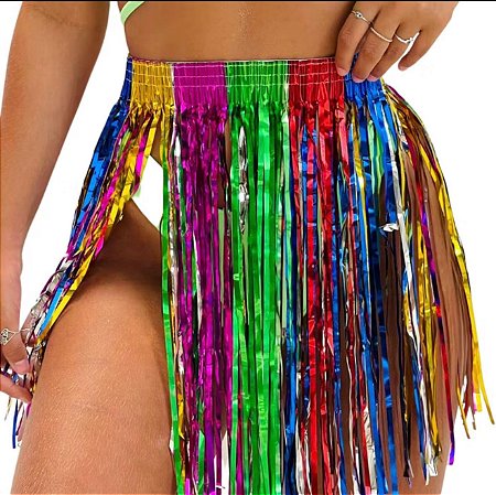 Saia de Fita Metalizada - Colorida