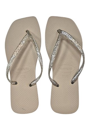 Sandália Quadrada - Areia