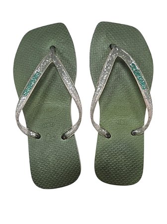 Sandália Quadrada - Verde Bandeira
