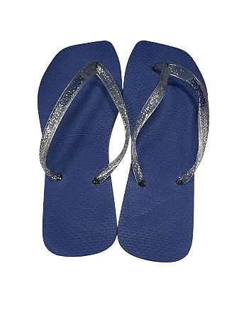 Sandália Quadrada - Azul Escuro