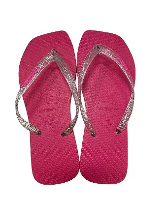 Sandália Quadrada - Rosa pink