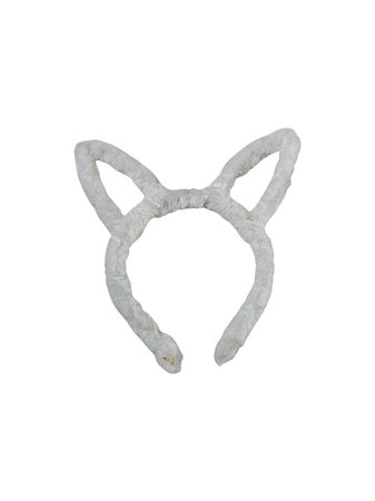 Tiara Coelhinho Pelúcia - Branca