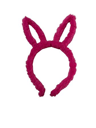Tiara Coelhinho Pelúcia - Rosa Pink