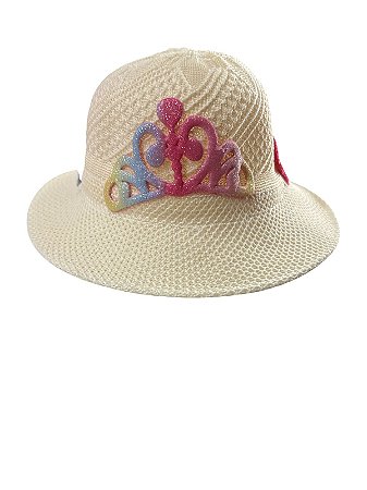 Chapéu Coroa Infantil - Amarelo Claro