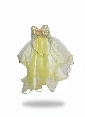 Diadema Laço Duplo - Amarelo