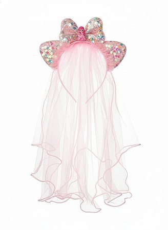 Diadema Laço Ariel - Rosa bebê